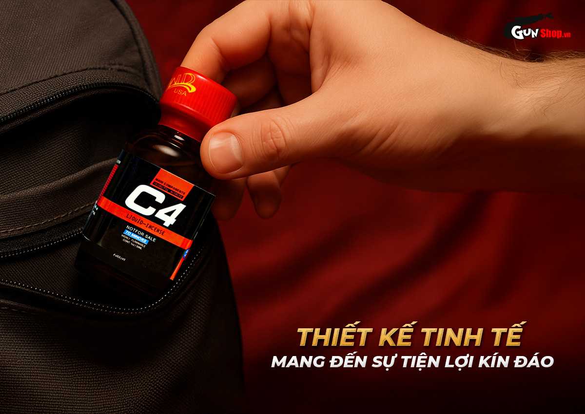 Popper PWD USA C4 Red chai hít 30ml tăng khoái cảm mạnh mẽ Popper PWD USA C4 Red chai hít 30ml tăng khoái cảm mạnh mẽ