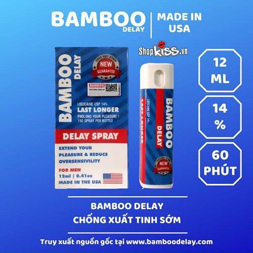  Đánh giá Chai xịt chống xuất tinh sớm Bamboo Delay của Mỹ mới nhất