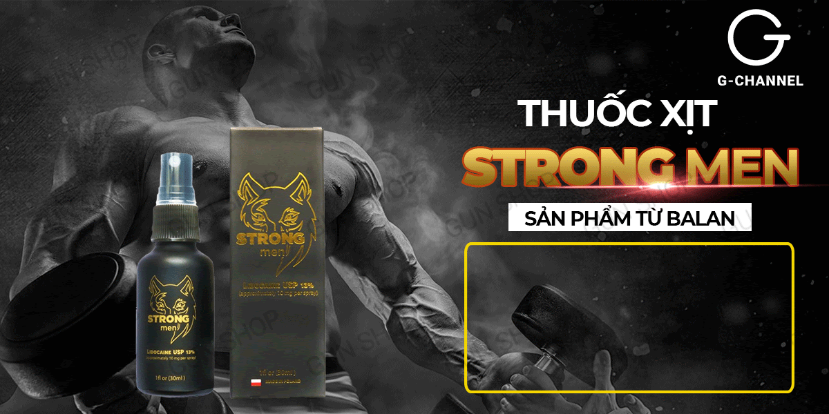 Chai xịt Balan Strong Men 30ml kéo dài thời gian giúp quý ông tự tin