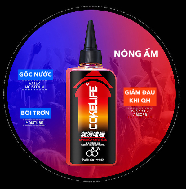 Gel bôi trơn Cokelife Superman đỏ ấm nóng 85g kích thích, giảm đau rát Gel bôi trơn Cokelife Superman đỏ ấm nóng 85g kích thích, giảm đau rát