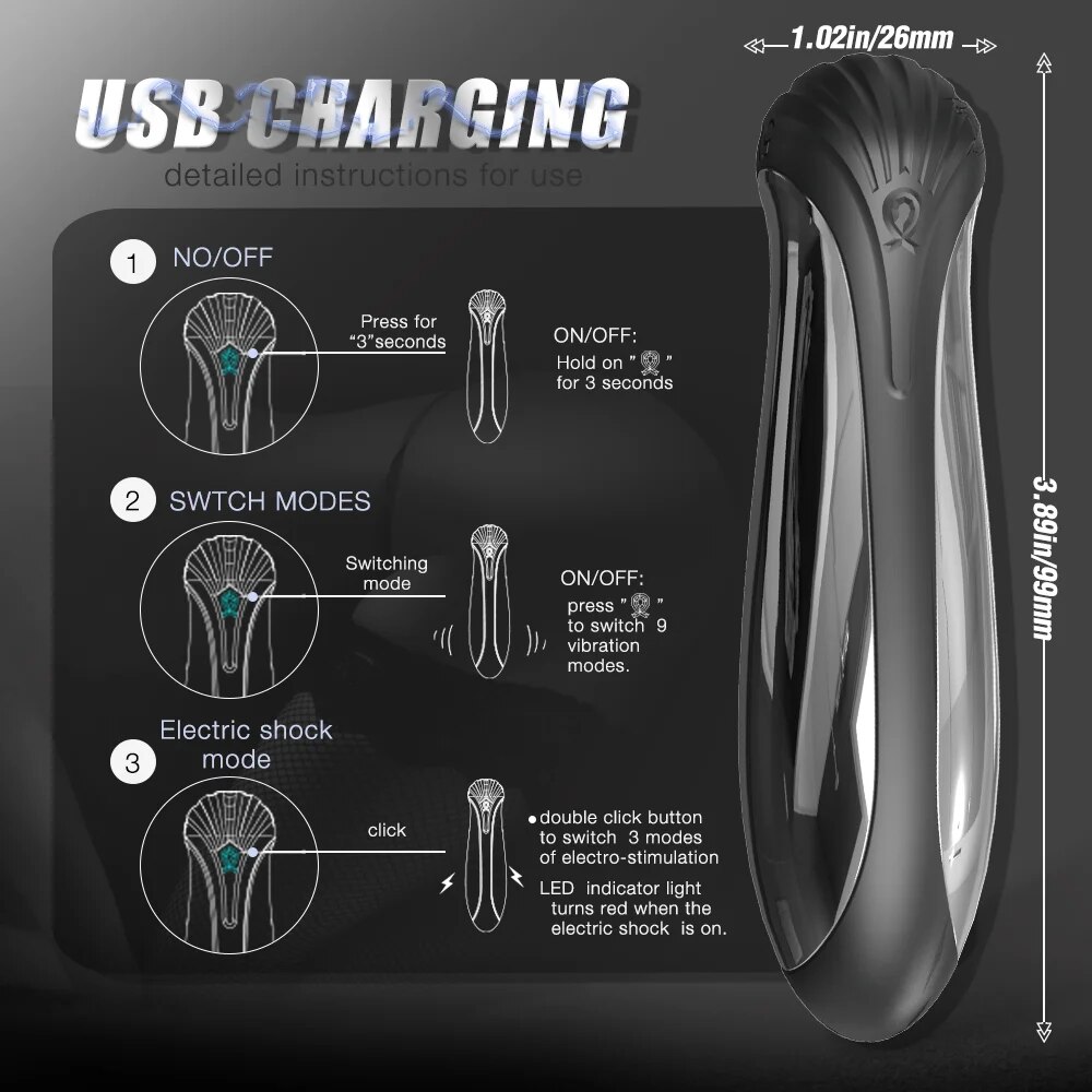 Trứng rung S-Hande Poison Dart mini sạc USB kích thích mạnh mẽ