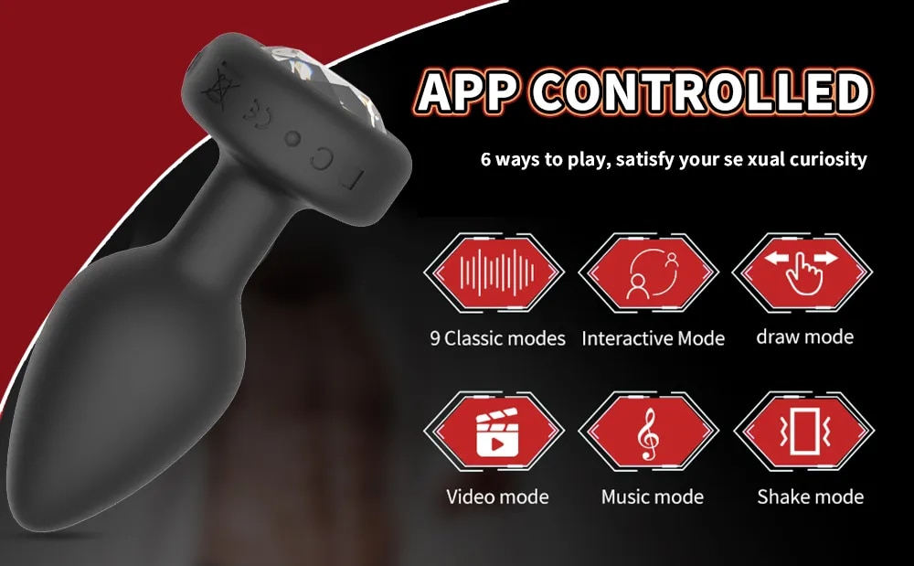 Phích cắm hậu môn Love Spouse Bluetooth điều khiển từ xa