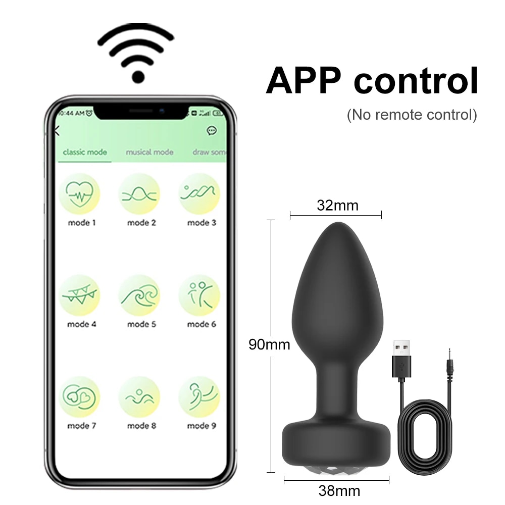 Phích cắm hậu môn Love Spouse Bluetooth điều khiển từ xa
