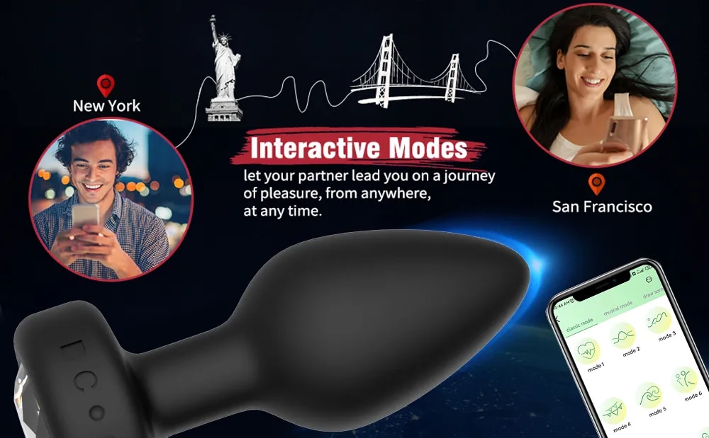 Phích cắm hậu môn Love Spouse Bluetooth điều khiển từ xa