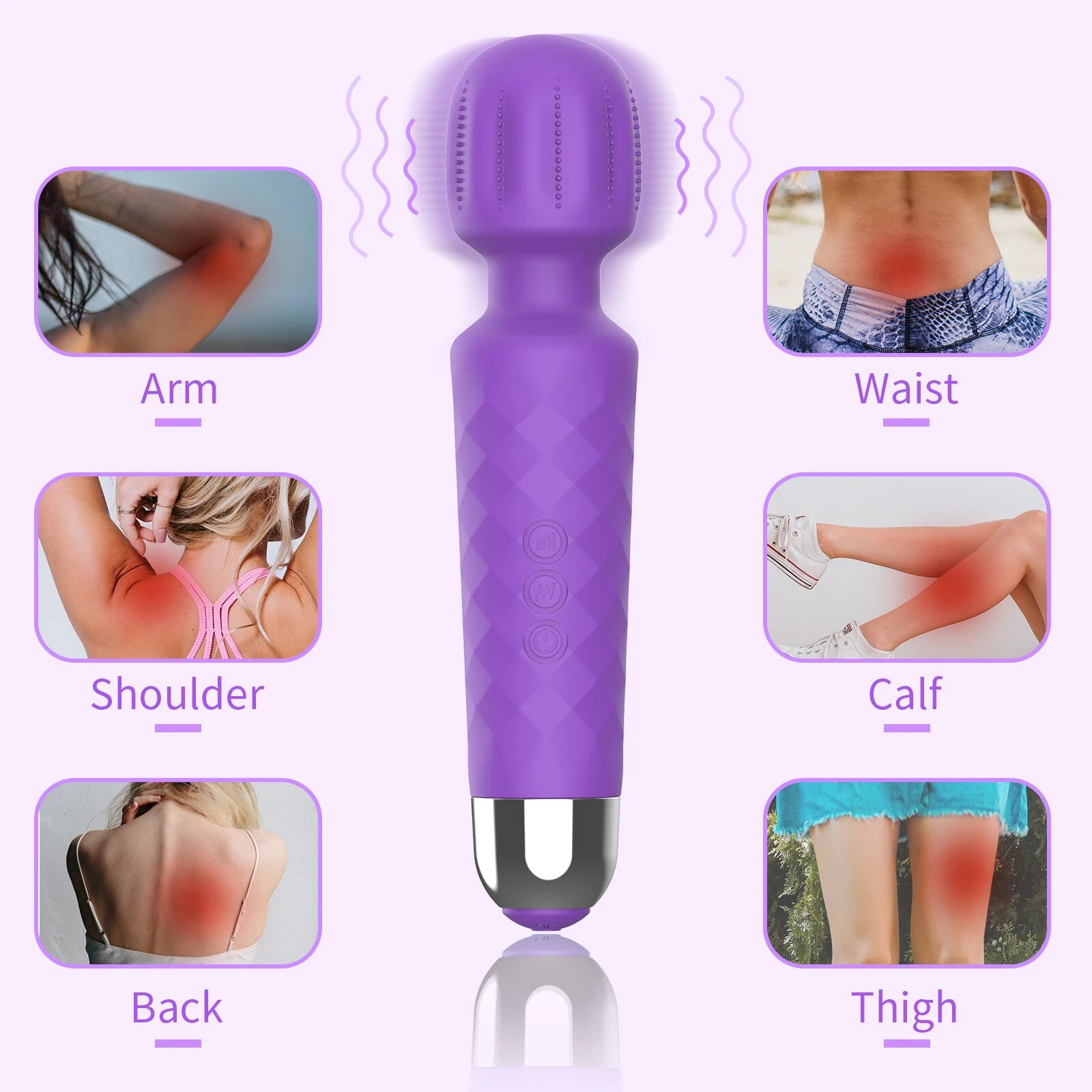 Review Chày rung tình yêu Safiman Vibrator Magic Wand gai nổi kích thích điểm G giá tốt