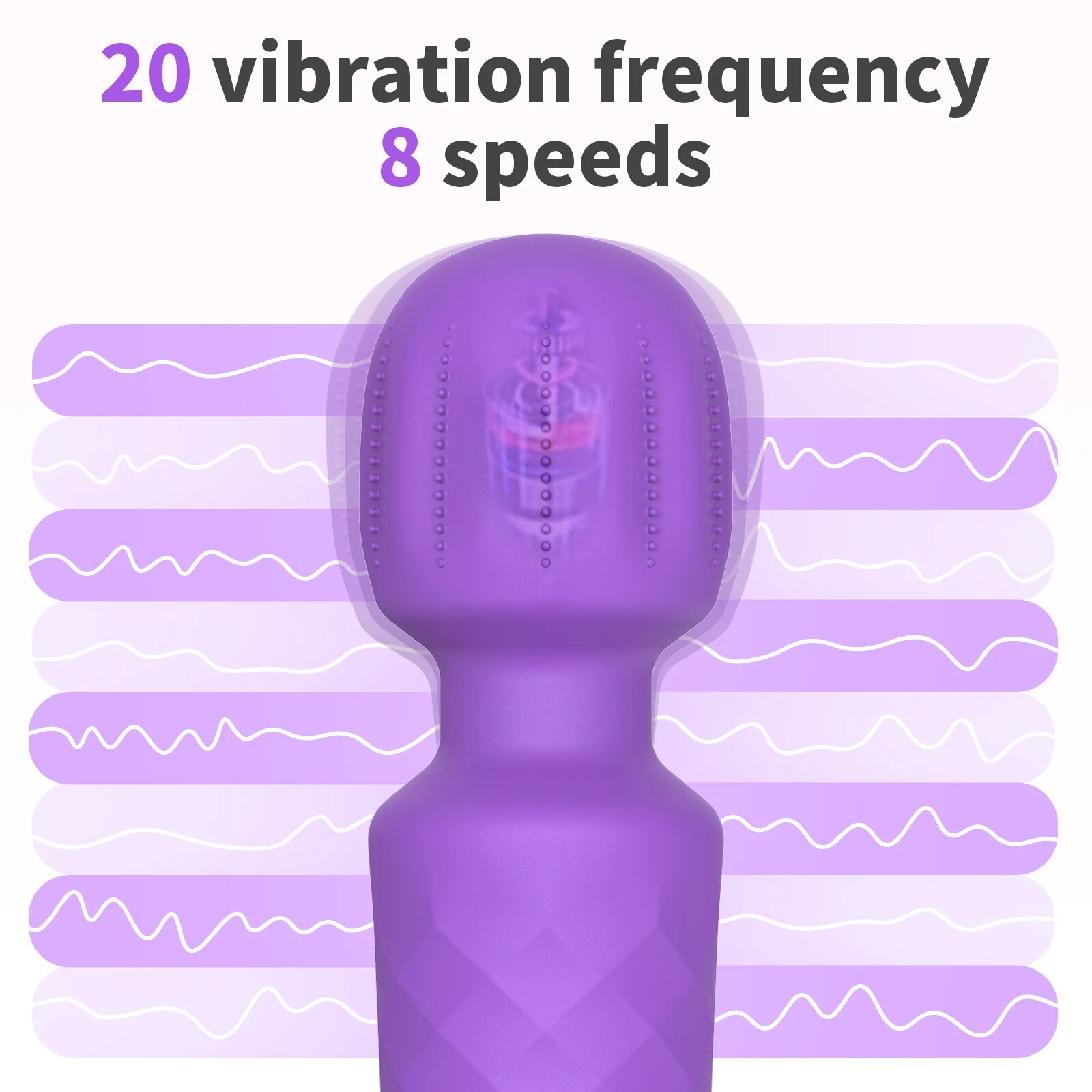 Review Chày rung tình yêu Safiman Vibrator Magic Wand gai nổi kích thích điểm G giá tốt