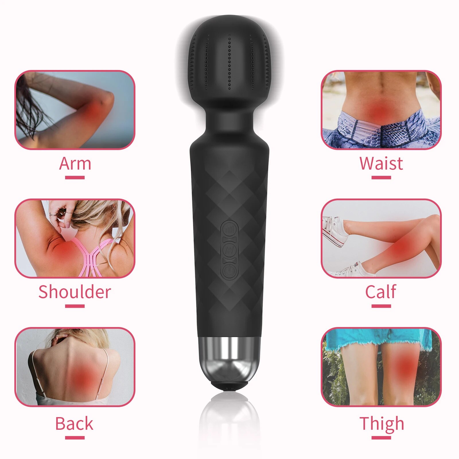 Review Chày rung tình yêu Safiman Vibrator Magic Wand gai nổi kích thích điểm G giá tốt