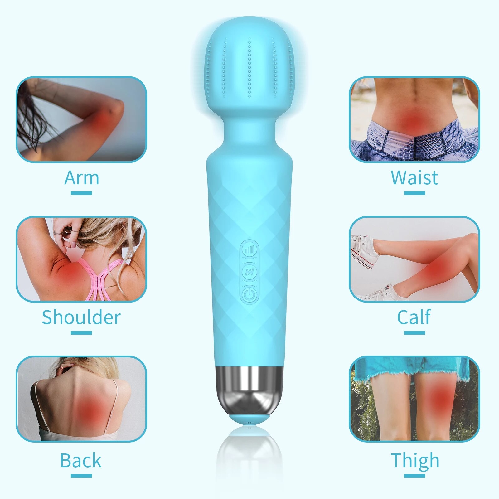 Review Chày rung tình yêu Safiman Vibrator Magic Wand gai nổi kích thích điểm G giá tốt