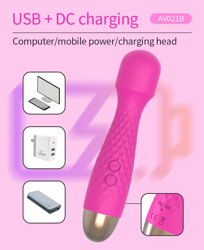 Chày rung mini không dây cao cấp kích thích cực mạnh Wand