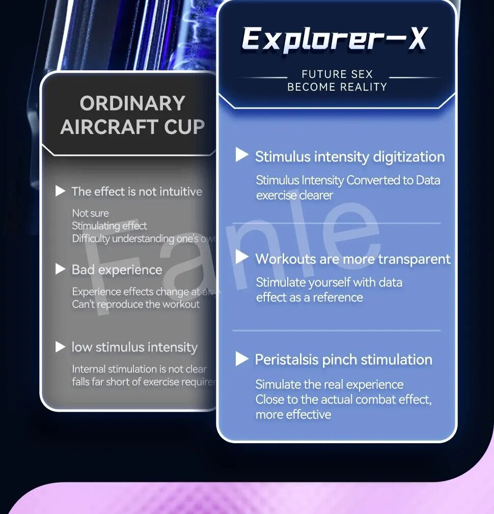 Máy thủ dâm tự động Explorer-X II rung thụt co bóp cầm tay cao cấp