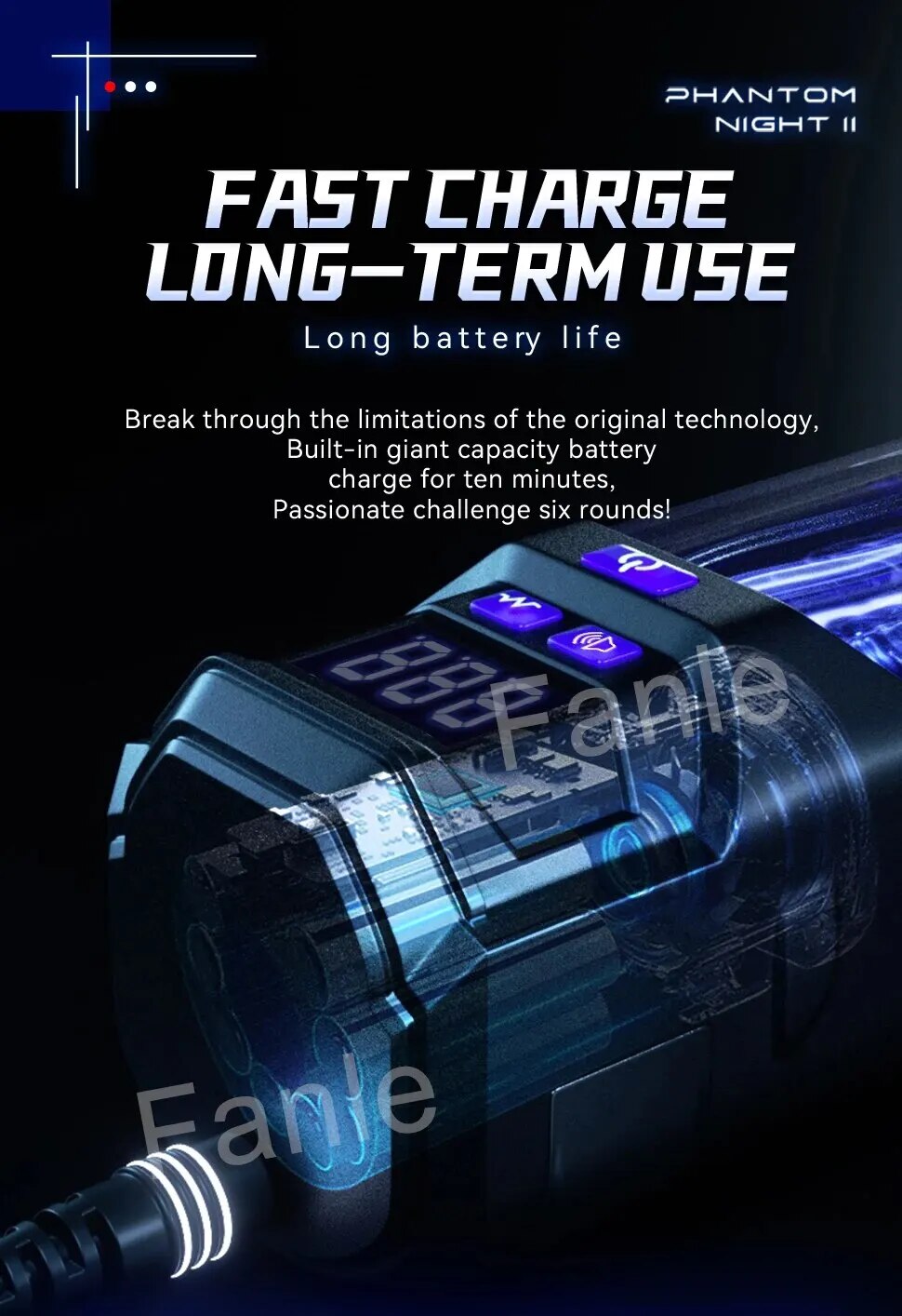 Máy thủ dâm tự động Explorer-X II rung thụt co bóp cầm tay cao cấp