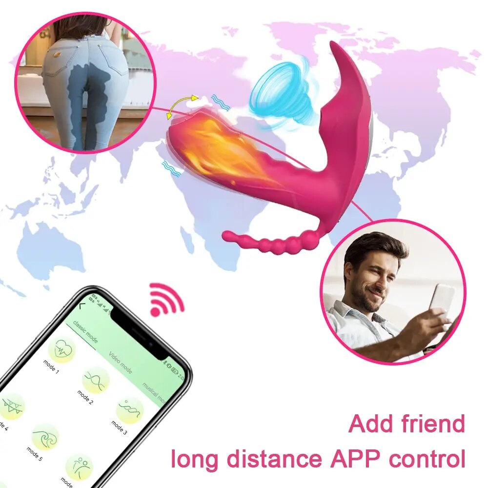 Đồ chơi tình dục 3 trong 1, kết nối Bluetooth, kích thích nữ giới, hút và kích thích âm đạo và vùng nhạy cảm