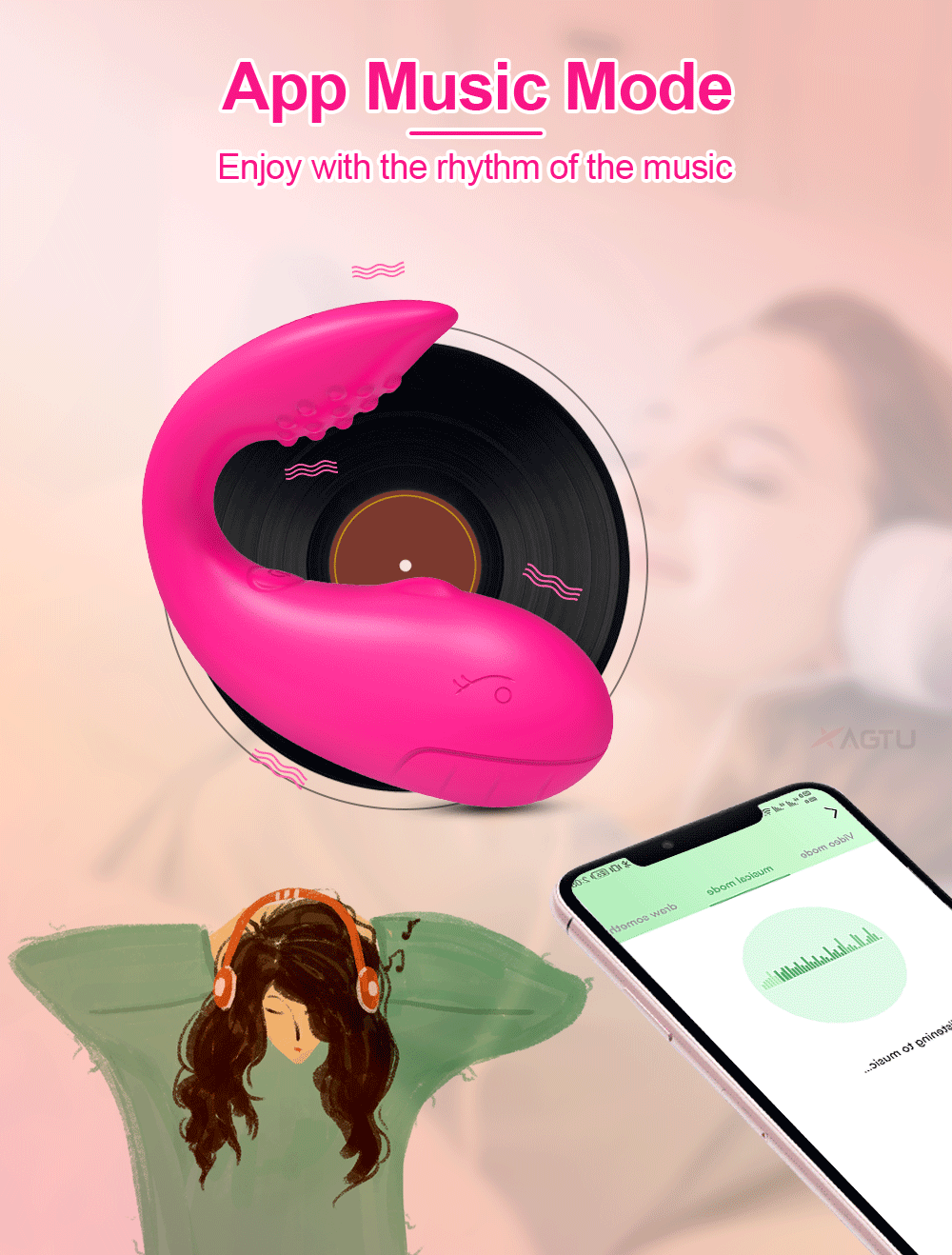Trứng rung cá heo Love Spouse Bluetooth, điều khiển app siêu thú vị