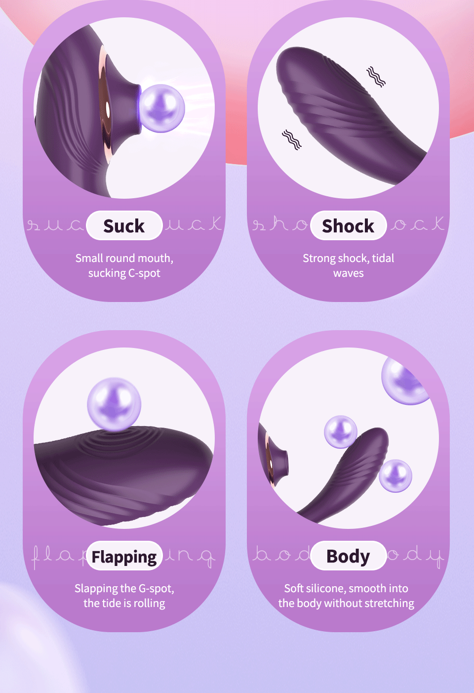 Máy massage 2 đầu Becky rung bú hút điểm G âm đạo đa chế độ cực sướng