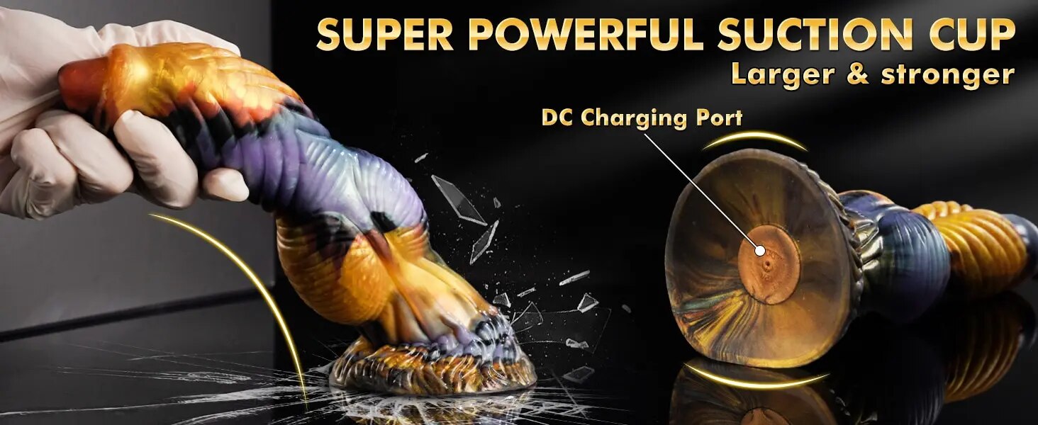 Dương vật giả rung thụt siêu mạnh dán tường an toàn cao cấp
