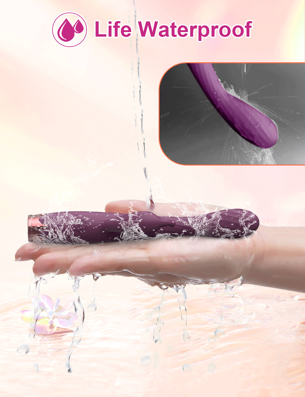 Dương Vật Giả Rung 10 Chế Độ Uốn Cong Mềm Mại Kích Thích