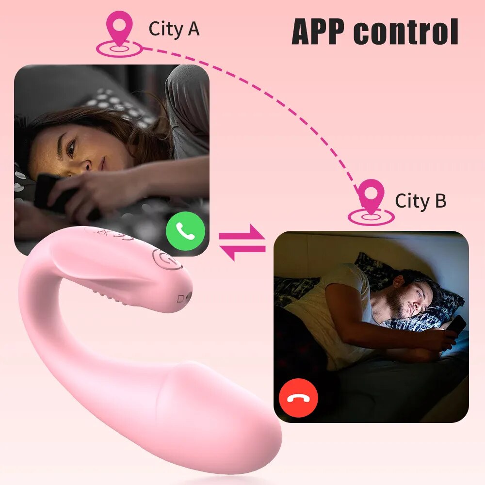 Trứng rung 2 đầu FreshFun CiCi không dây Bluetooth điều khiển app tiện lợi kích thích mạnh mẽ