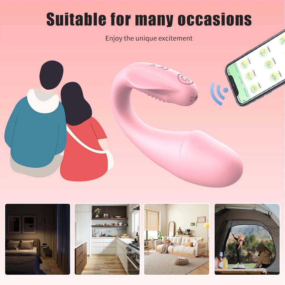 Trứng rung 2 đầu FreshFun CiCi không dây Bluetooth điều khiển app tiện lợi kích thích mạnh mẽ