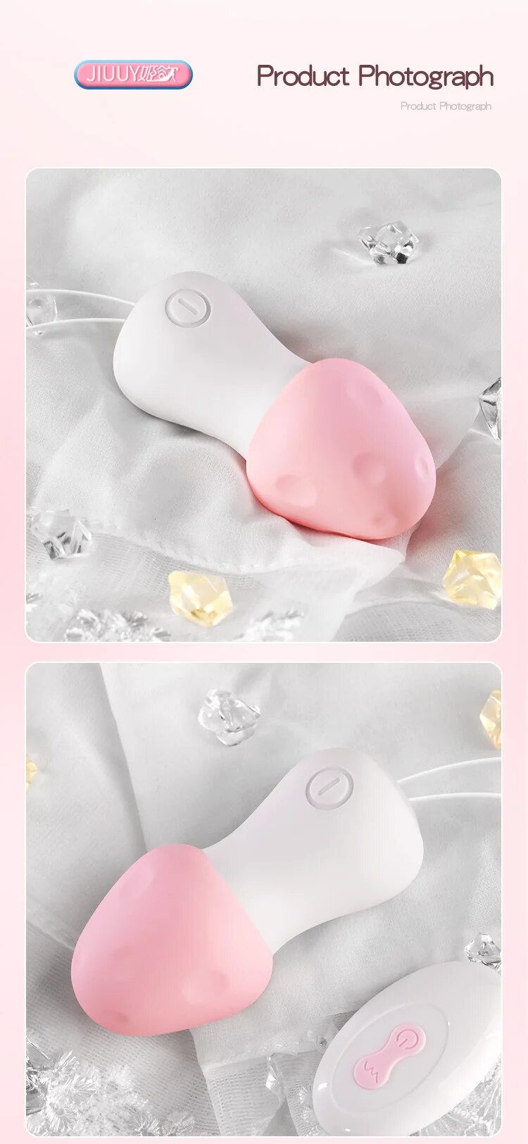 Chày rung mini không dây hình cây nấm điều khiển từ xa giá tốt