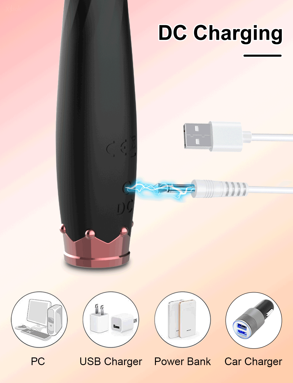 Máy rung silicon mềm mại uốn cong cực đã kích thích điểm G