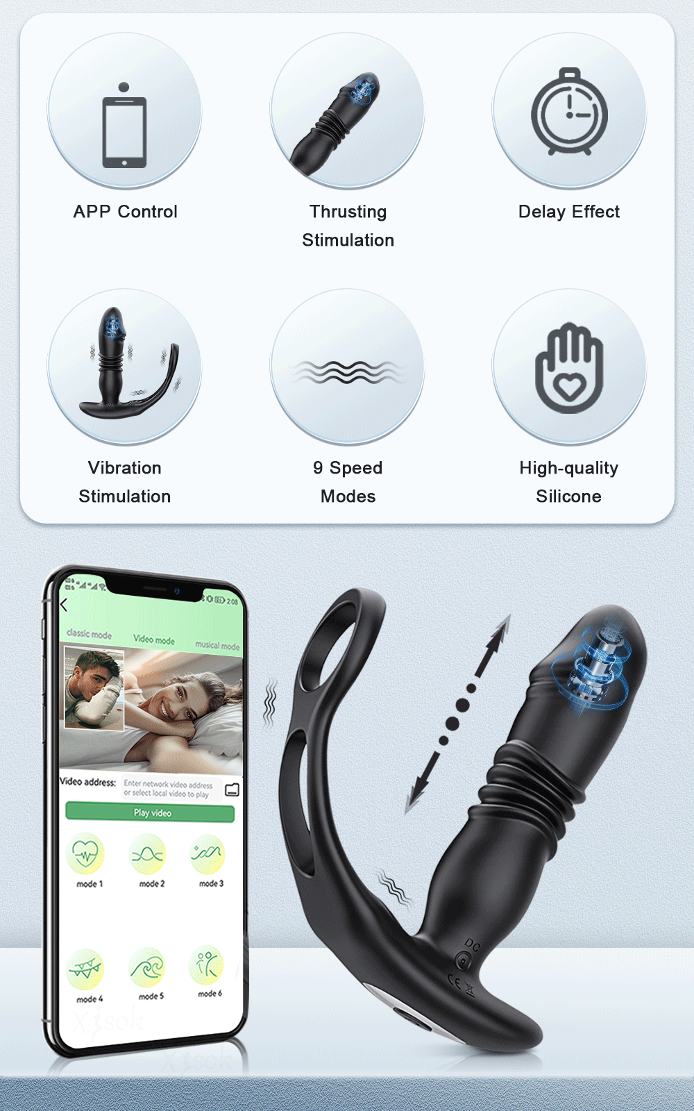 Que rung hậu môn Love Spouse điều khiển app siêu phê hot