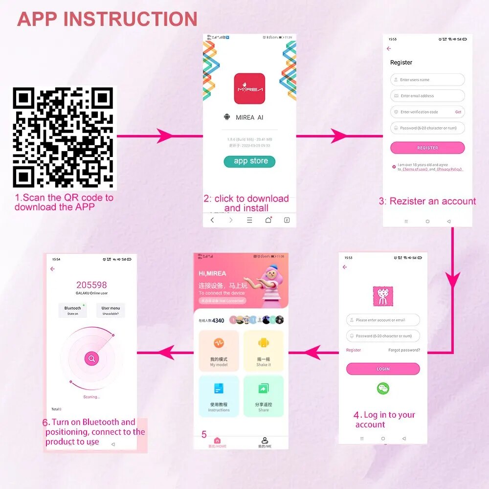 Đồ chơi tình dục Bluetooth Mirea tai thỏ điều khiển app sướng