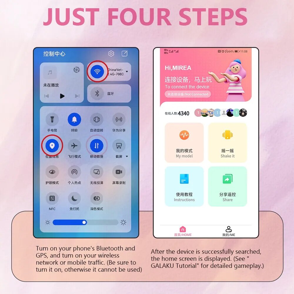 Đồ chơi tình dục Bluetooth Mirea tai thỏ điều khiển app sướng