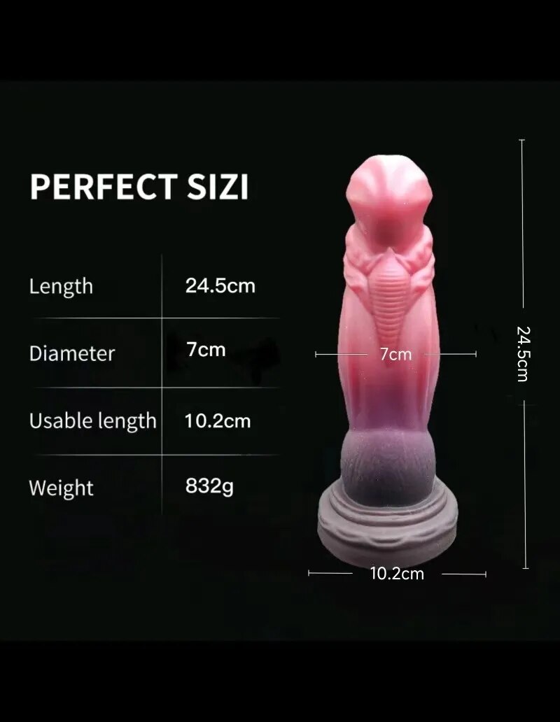 Dương vật giả gắn tường hình khủng long ngựa vảy rắn