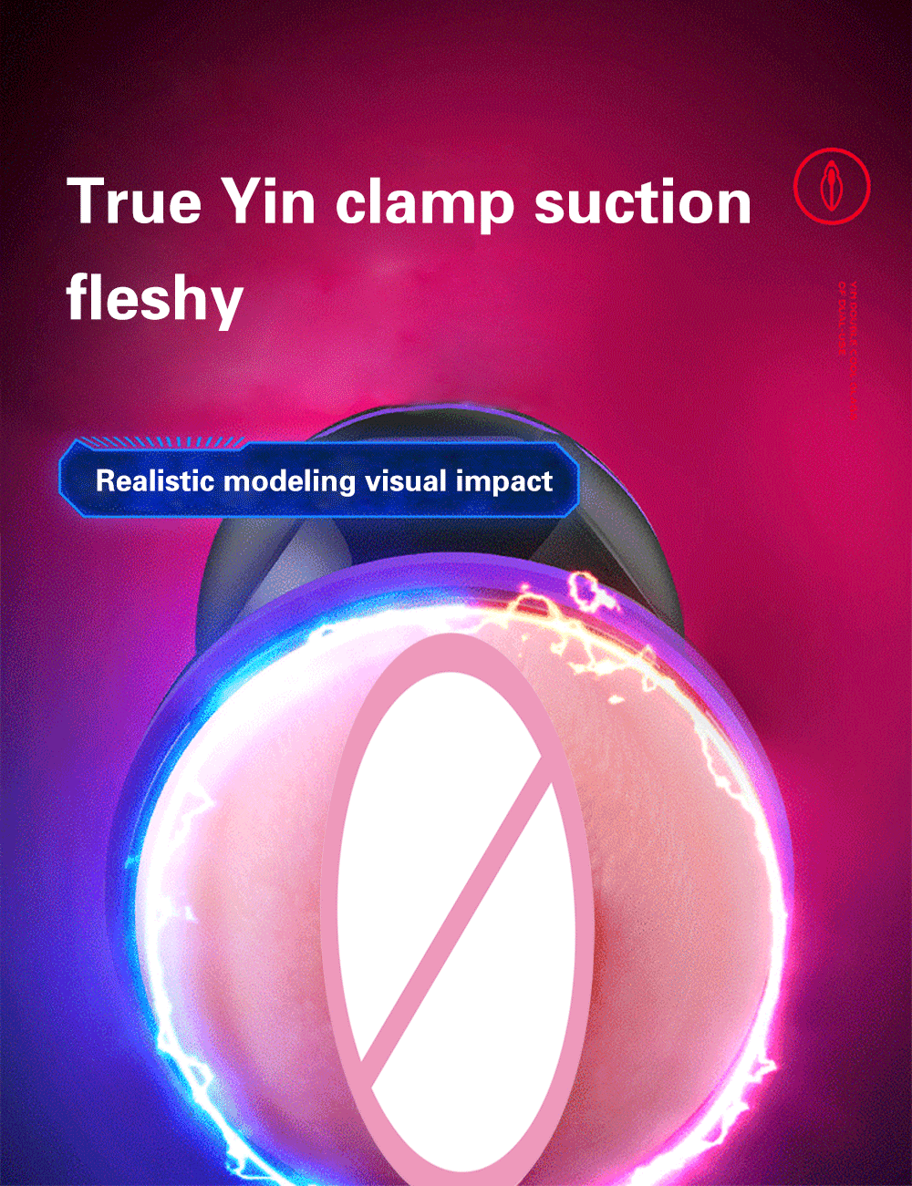Âm đạo giả cao cấp 3D 2 đầu rung hút mạnh điều khiển app