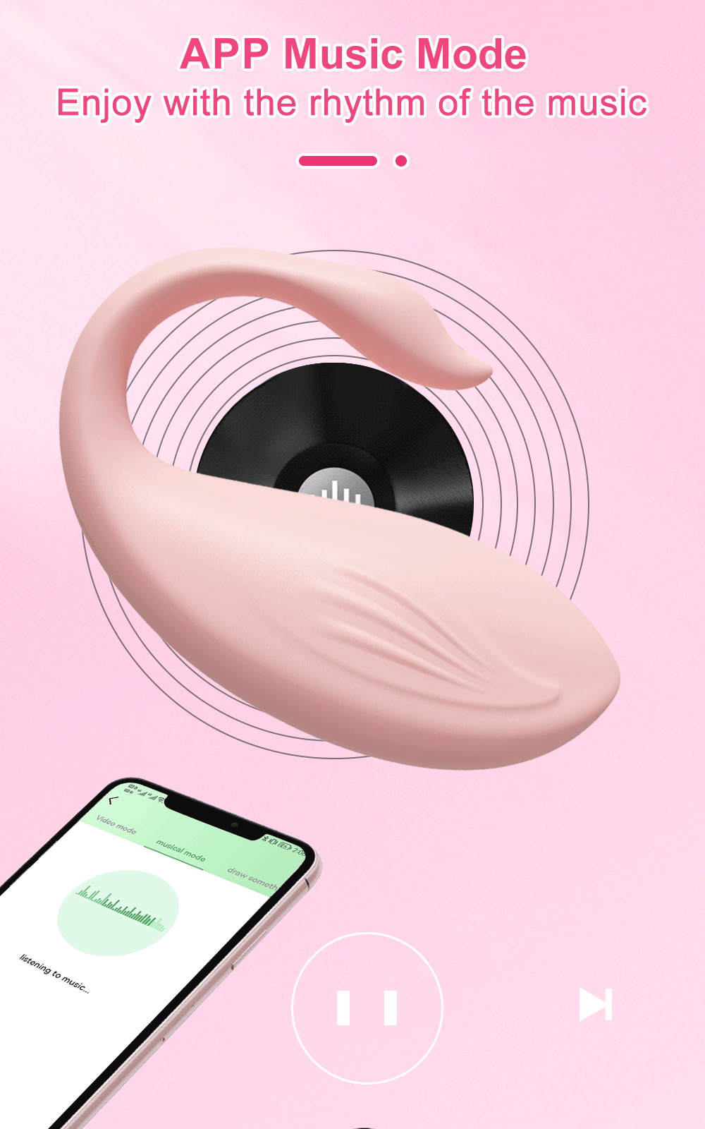 Trứng Rung Bluetooth Love Spouse Hình Thiên Nga Điều Khiển App