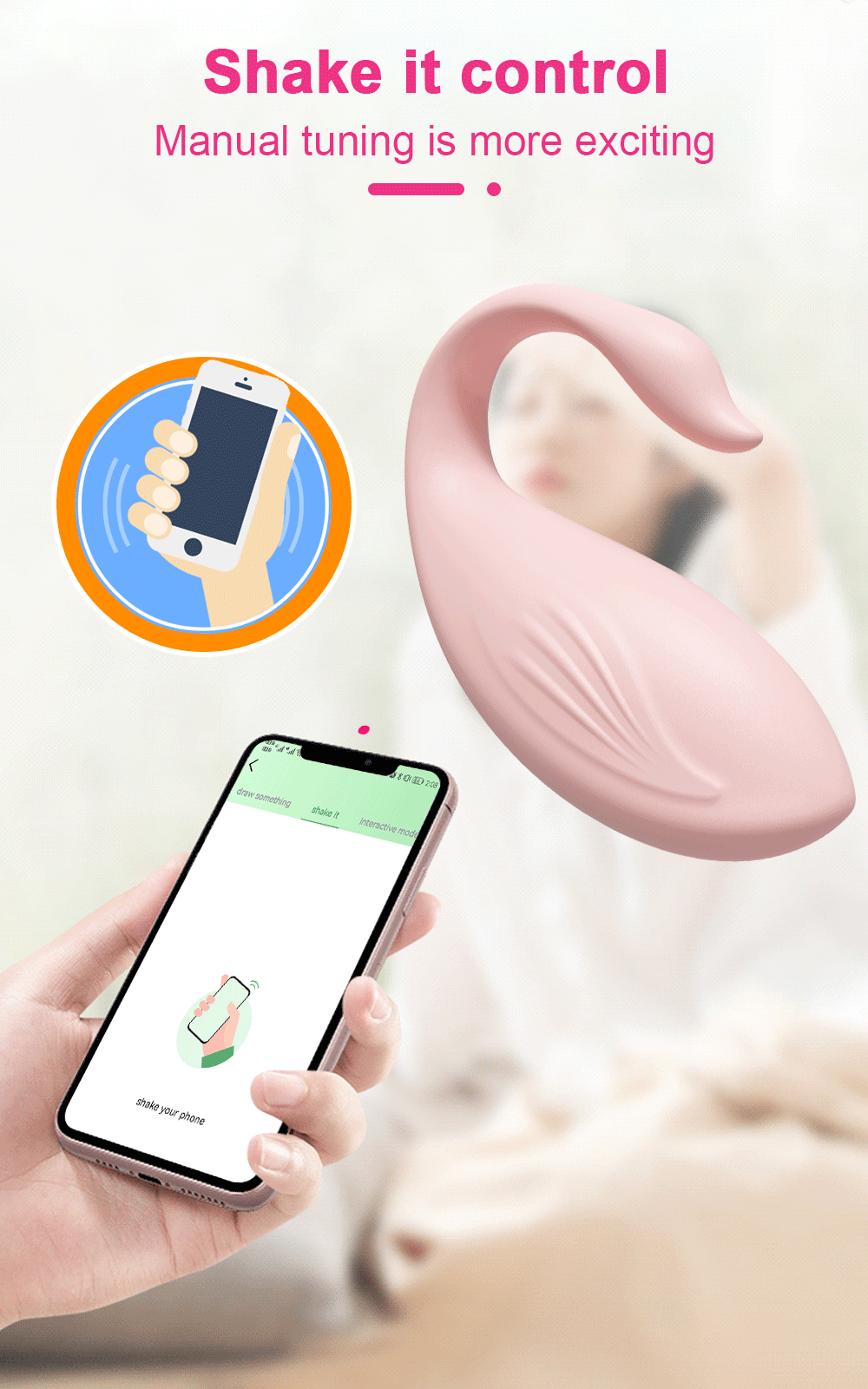 Trứng Rung Bluetooth Love Spouse Hình Thiên Nga Điều Khiển App