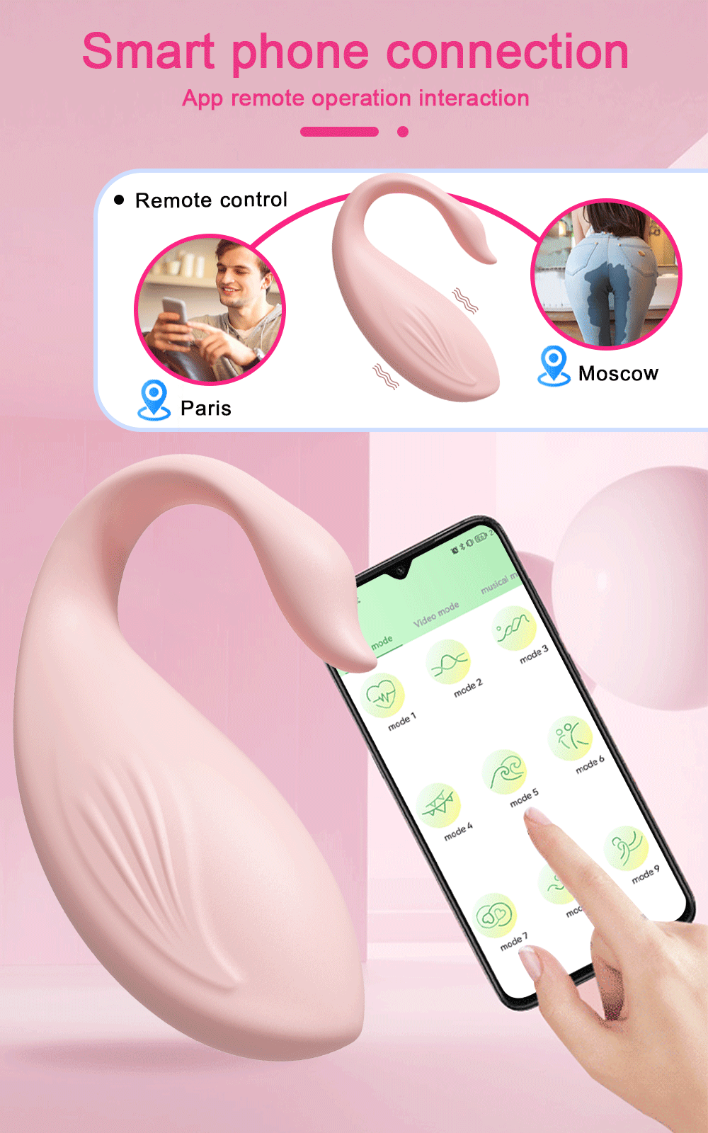 Trứng Rung Bluetooth Love Spouse Hình Thiên Nga Điều Khiển App