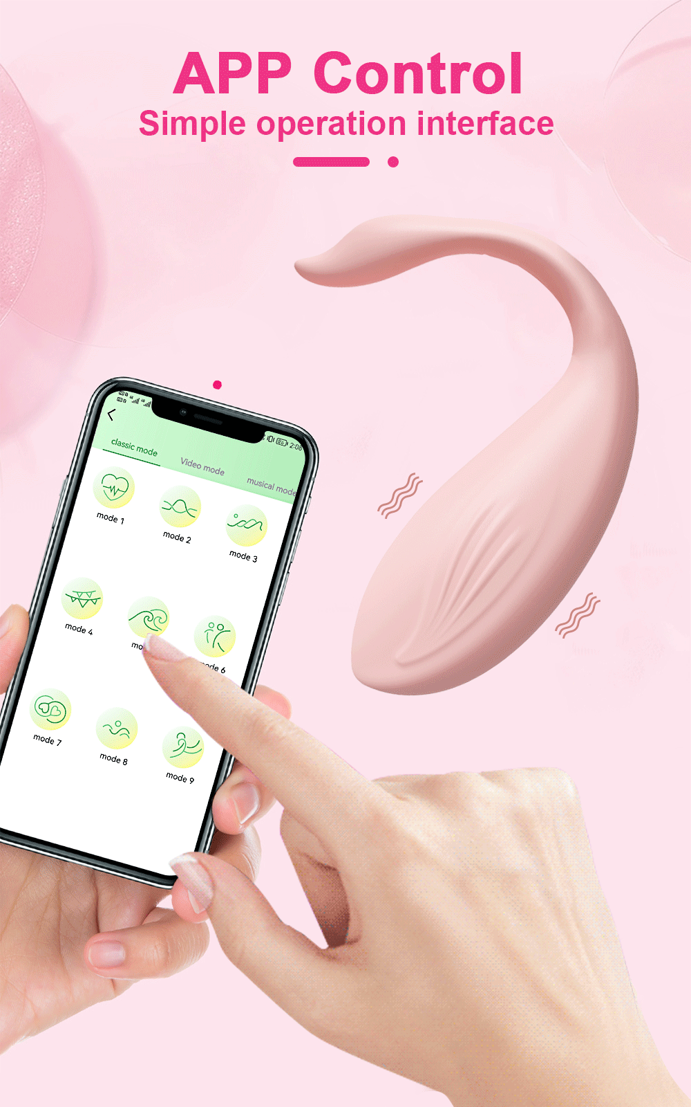 Trứng Rung Bluetooth Love Spouse Hình Thiên Nga Điều Khiển App