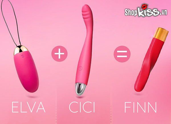 Dụng cụ kích thích điểm G Svakom Finn silicone ABS mát xa nữ