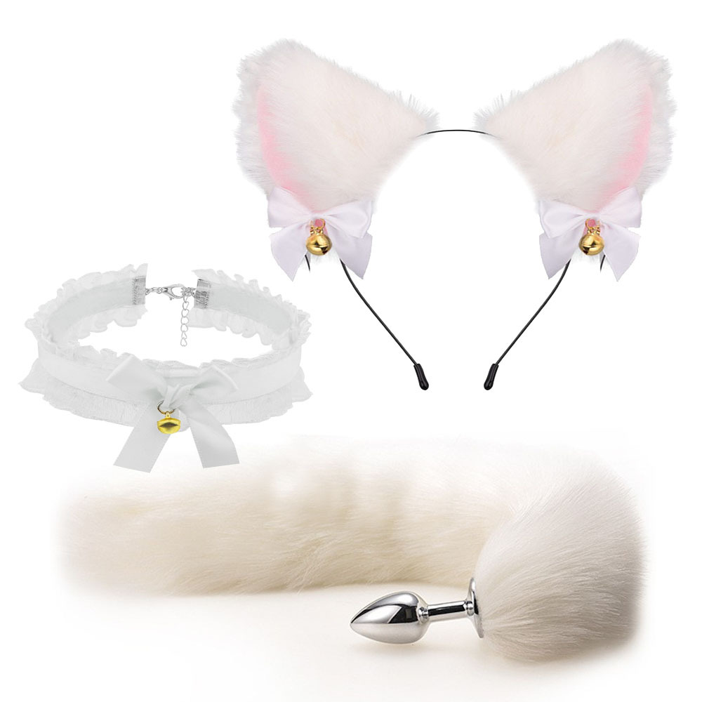 Bỏ sỉ Bộ dụng cụ BDSM 4 món cosplay cô mèo đáng yêu giá sỉ