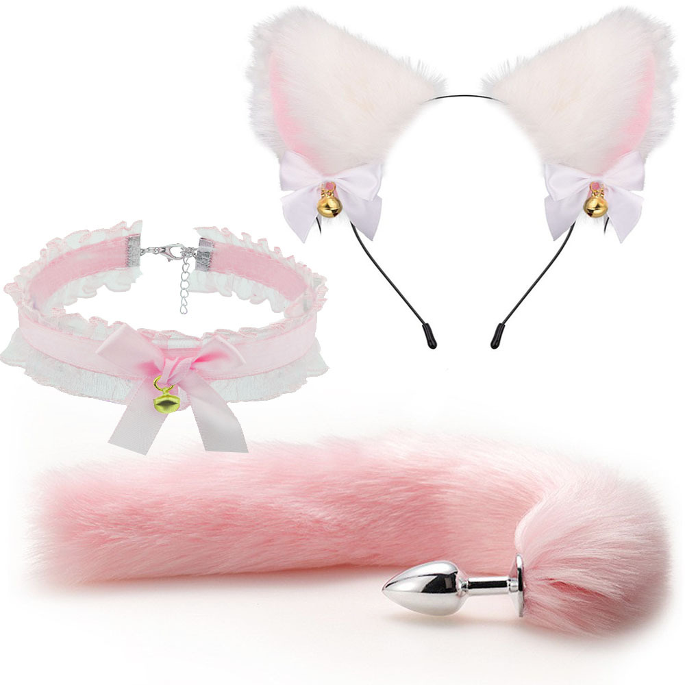 Bỏ sỉ Bộ dụng cụ BDSM 4 món cosplay cô mèo đáng yêu giá sỉ