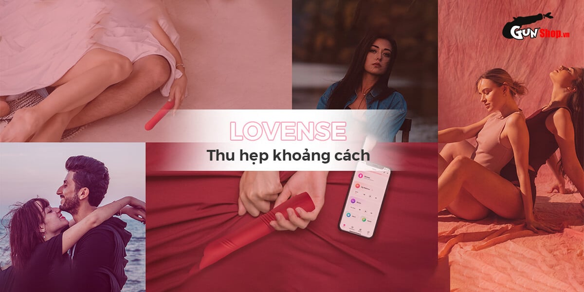 Dương vật giả Lovense Gravity rung thụt tự động điều khiển app