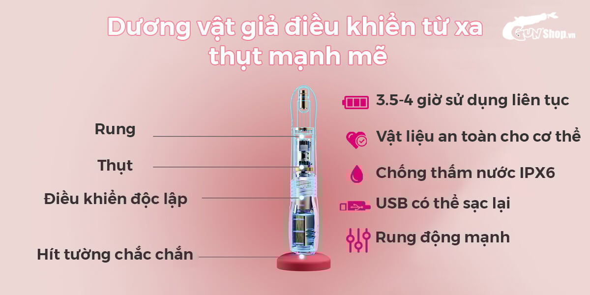 Đánh giá Dương vật giả đa năng Lovense Gravity điều khiển qua app điện thoại loại tốt