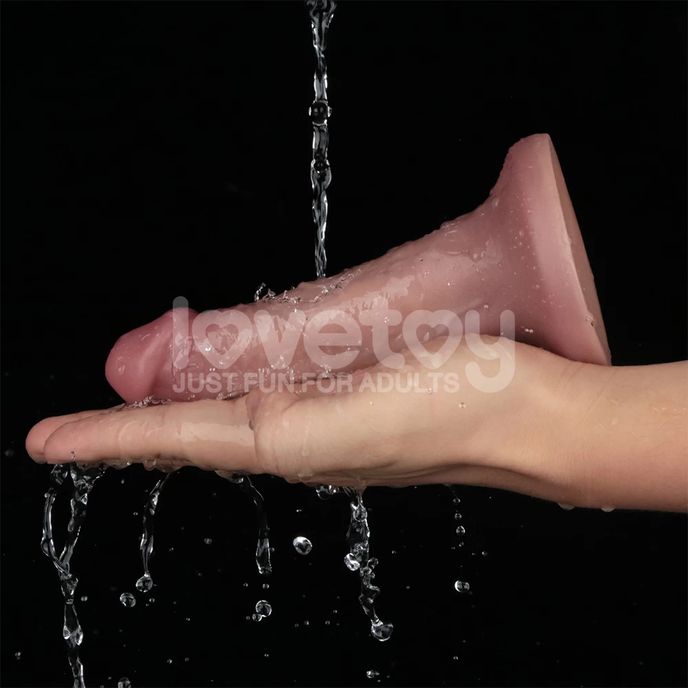 Dương vật giả Lovetoy 6 inch rung thật dính tường cao cấp