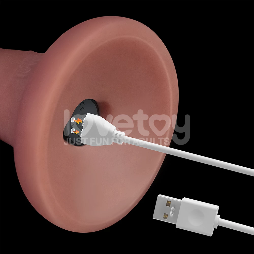 Dương vật giả Lovetoy 6 inch rung thật dính tường cao cấp