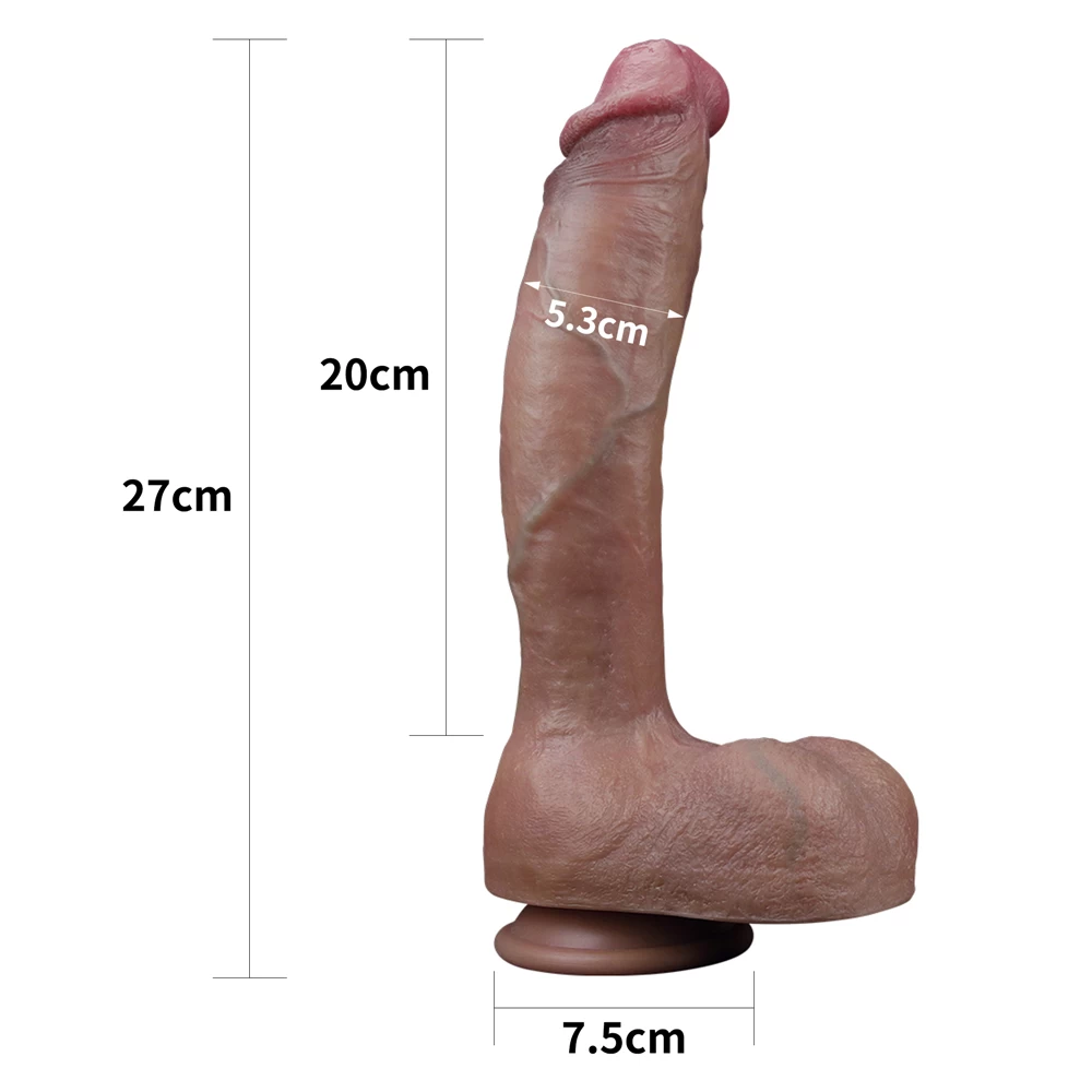 Dương Vật Giả Lovetoy 10.5 Inch Silicone Platinum Mềm Mại