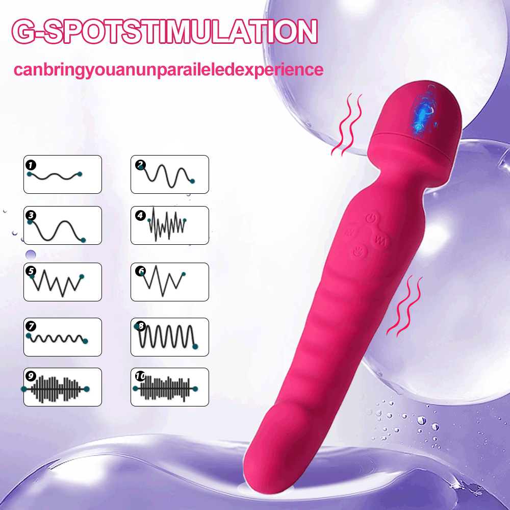Chày rung 2 đầu Magic Wand đa năng tăng khoái cảm điểm G âm đạo