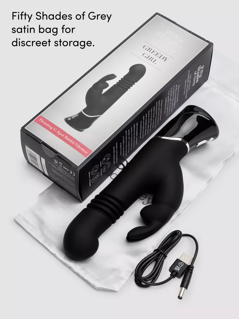 Fifty Shades of Grey Greedy Girl Vibrator Rabbit Kích Thích Mạnh