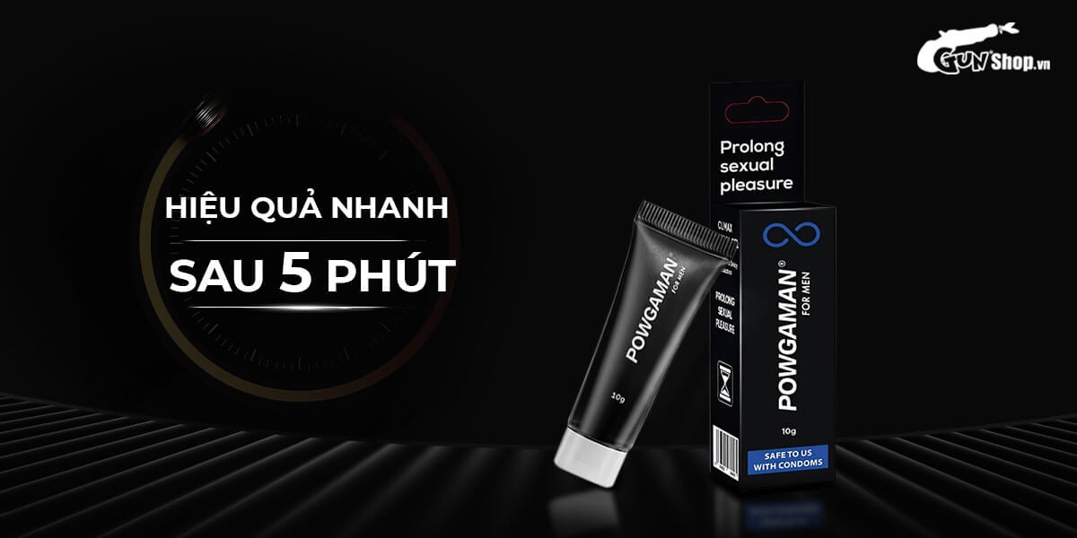 Gel bôi Powgaman chống xuất tinh sớm chính hãng tại Chúng tôi