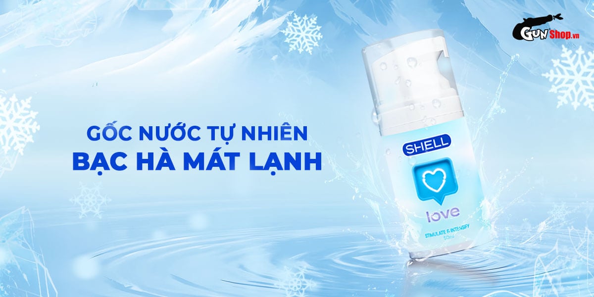 Gel bôi trơn tăng khoái cảm se khít cô bé Shell Love Blue 50ml