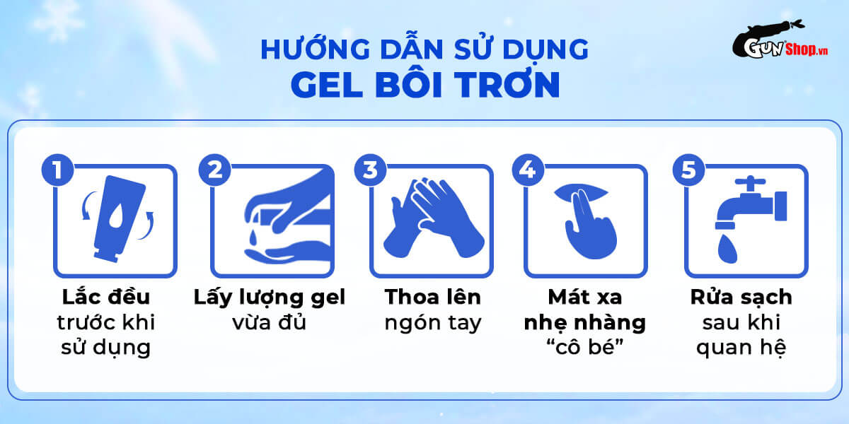 Gel bôi trơn tăng khoái cảm se khít cô bé Shell Love Blue 50ml