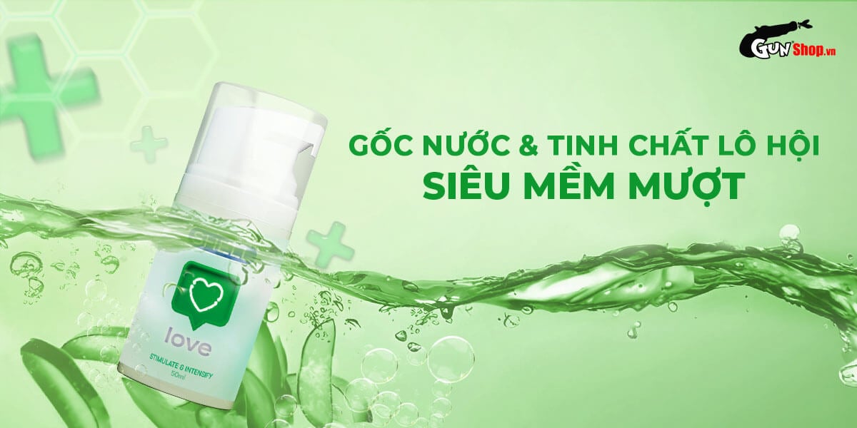 Gel bôi trơn se khít cô bé Shell Love Green tăng khoái cảm nữ chai 50ml