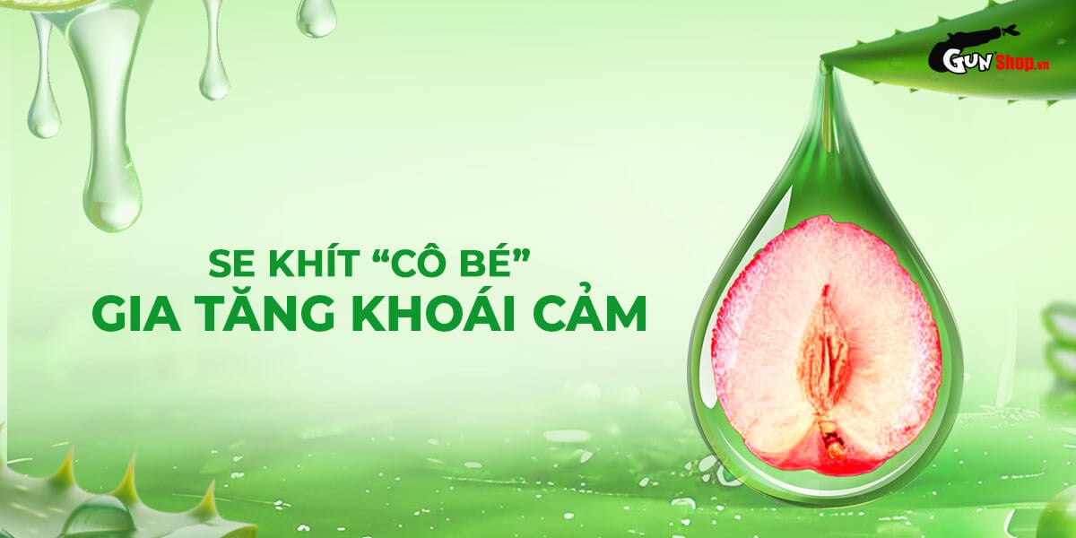 Gel bôi trơn se khít cô bé Shell Love Green tăng khoái cảm nữ chai 50ml