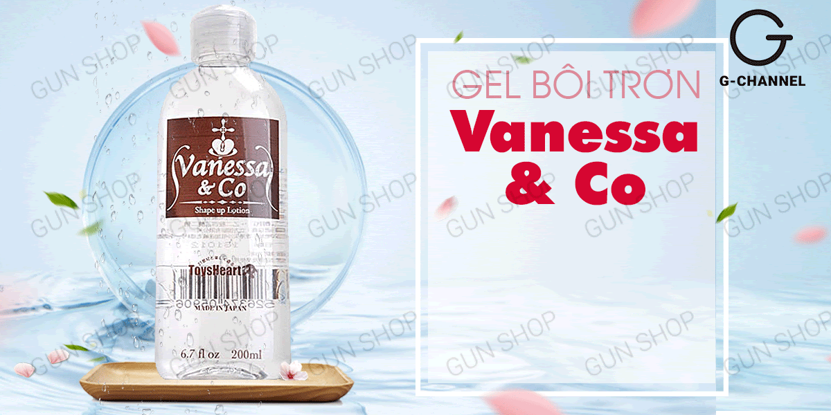 Gel Vanessa bôi trơn siêu mượt 200ml cấp ẩm lâu trơn mượt