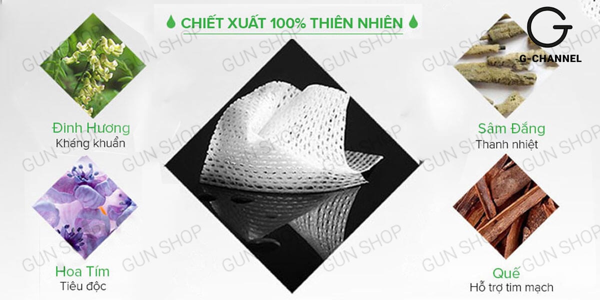 Khăn lau chống xuất tinh sớm Peineili hộp 12 cái chính hãng kéo dài thời gian